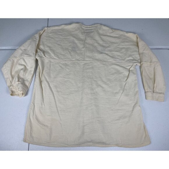 Alejandro Julian Embroidered Button Up Shirt Men's L White Button Up Long Sleeve - Picture 5 of 5